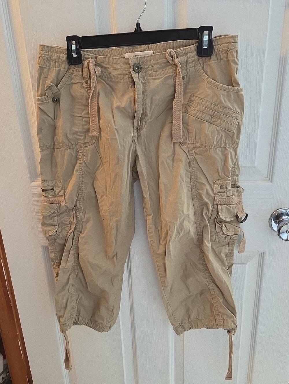Beige Women's Cargo Shorts